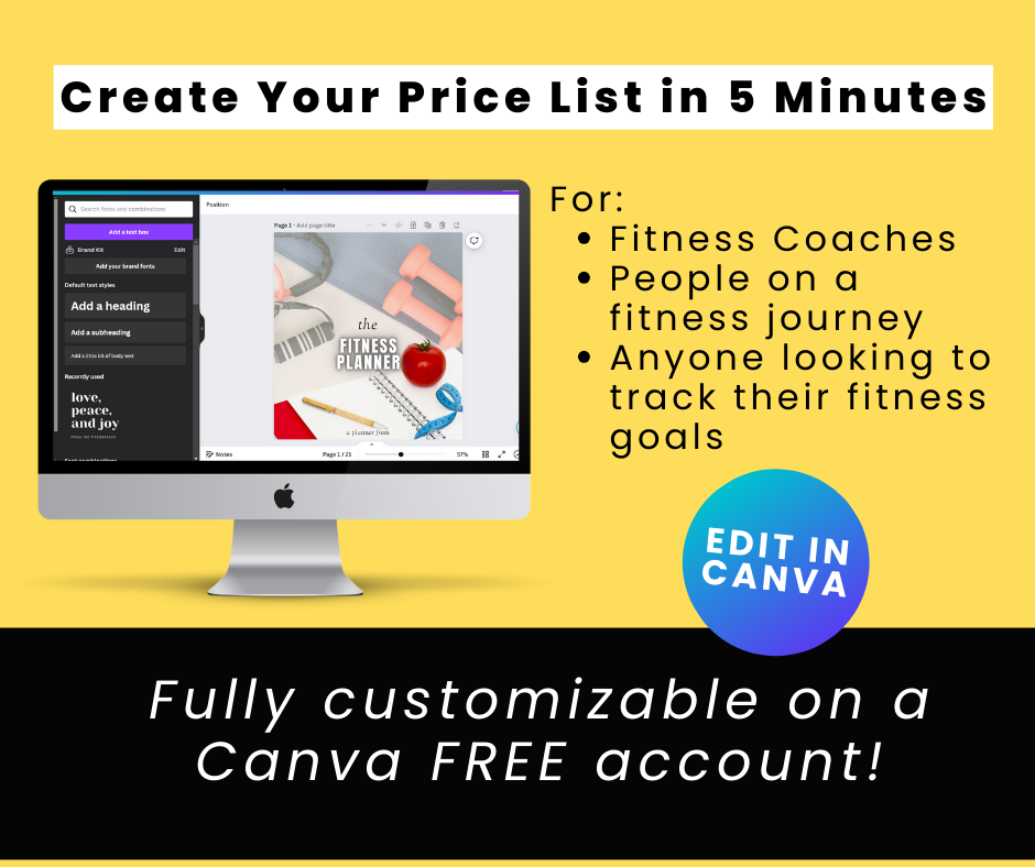 The Fitness Planner