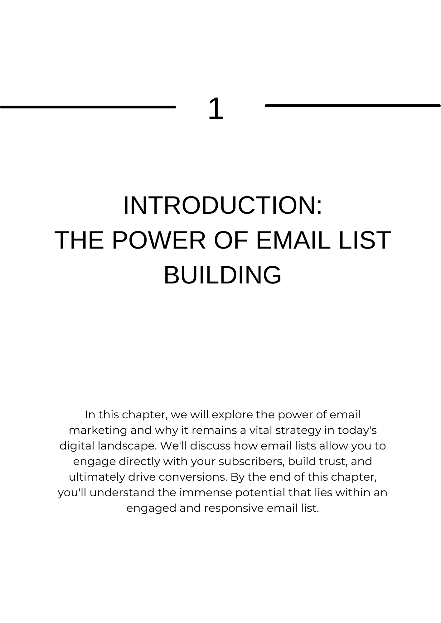 Master Your Email List Ebook